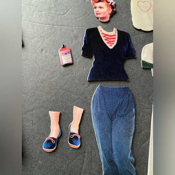I Love Lucy Paper Doll Magnetic Magnets fridge Mix and Match - Picture 5 of 15